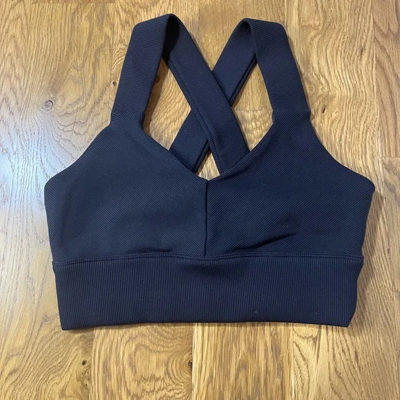 ALO Yoga Black Emulate Bra - Picture 2 of 4